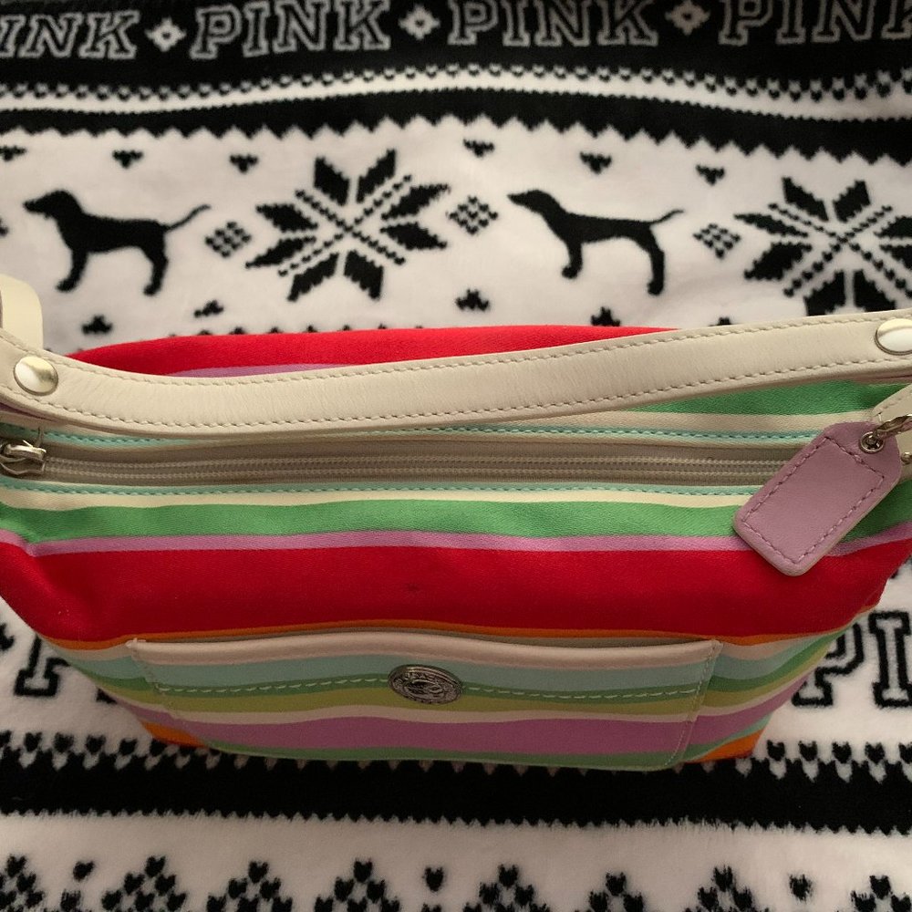 Coach Multi Color Stripe Small Bag - Picture 5 of 12